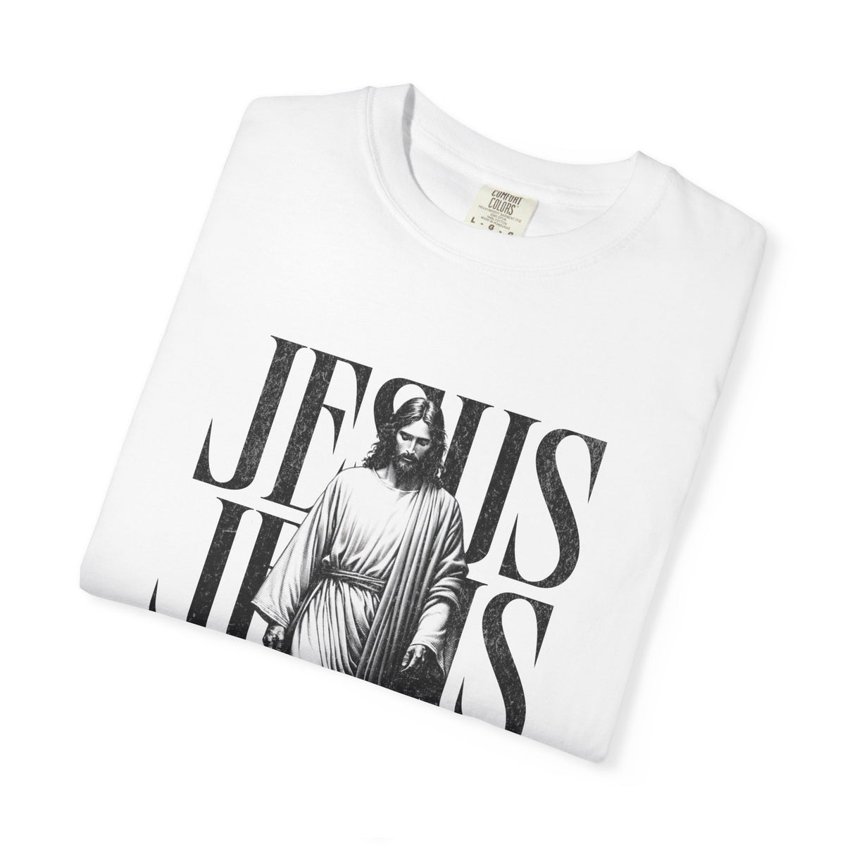 Jesus Typography Graphic T-Shirt — "The Way The Truth The Life" Christian Tee