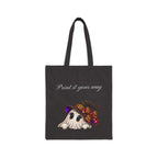 Personalized “Print It Your Way” Ghost Halloween Canvas Tote Bag