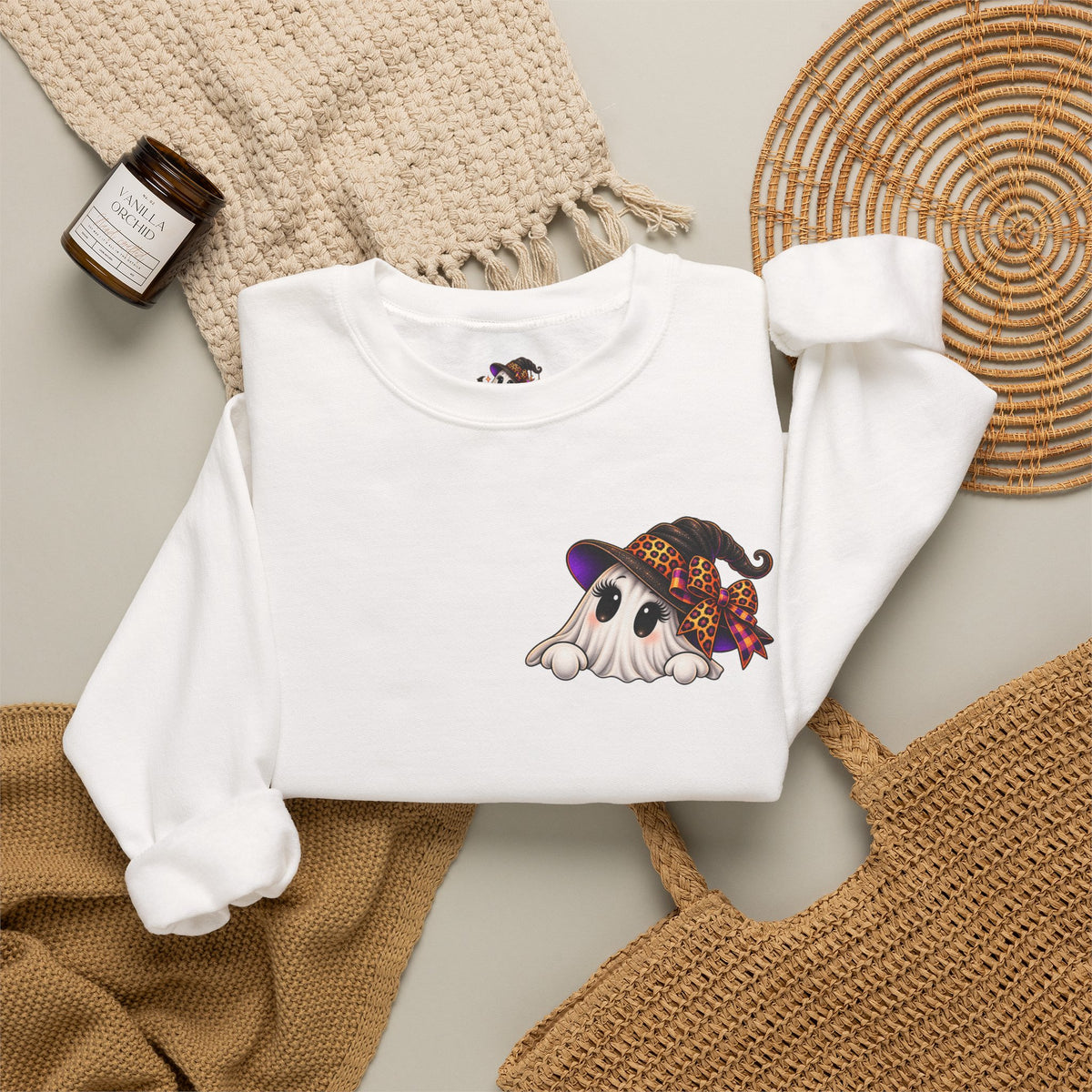 Boo Y’all Halloween Ghost Crewneck Sweatshirt