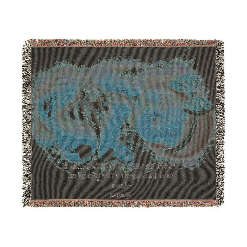 Personalized Photo & Message Woven Blanket – Custom Family, Baby, Pet & Keepsake Gift