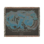 Personalized Photo & Message Woven Blanket – Custom Family, Baby, Pet & Keepsake Gift