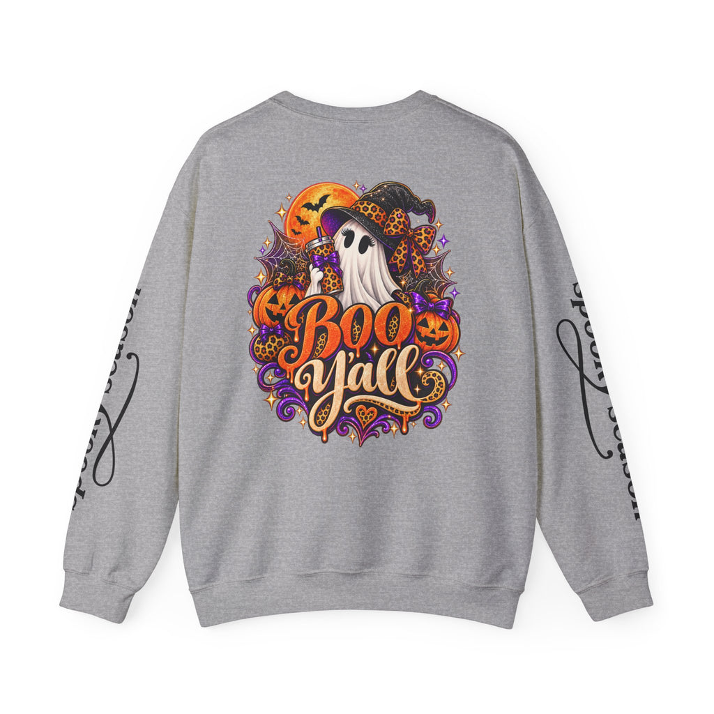 Boo Y’all Halloween Ghost Crewneck Sweatshirt