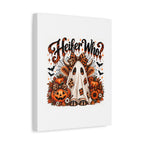 Halloween Highland Cow Ghost Matte Canvas