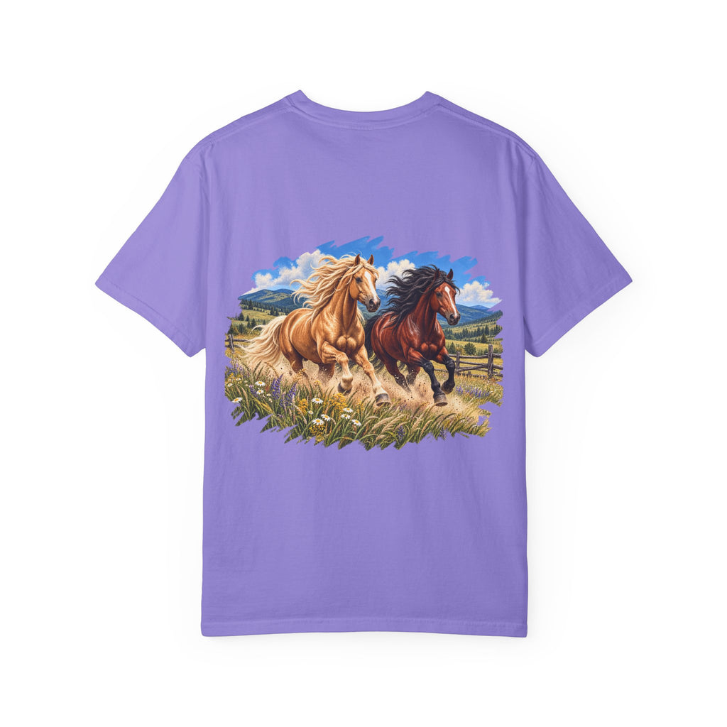 UKW Horse Collection - Running Horses T-Shirt — Majestic Wild Horse Graphic Tee