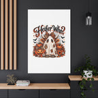 Halloween Highland Cow Ghost Matte Canvas