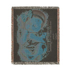 Personalized Photo & Message Woven Blanket – Custom Family, Baby, Pet & Keepsake Gift