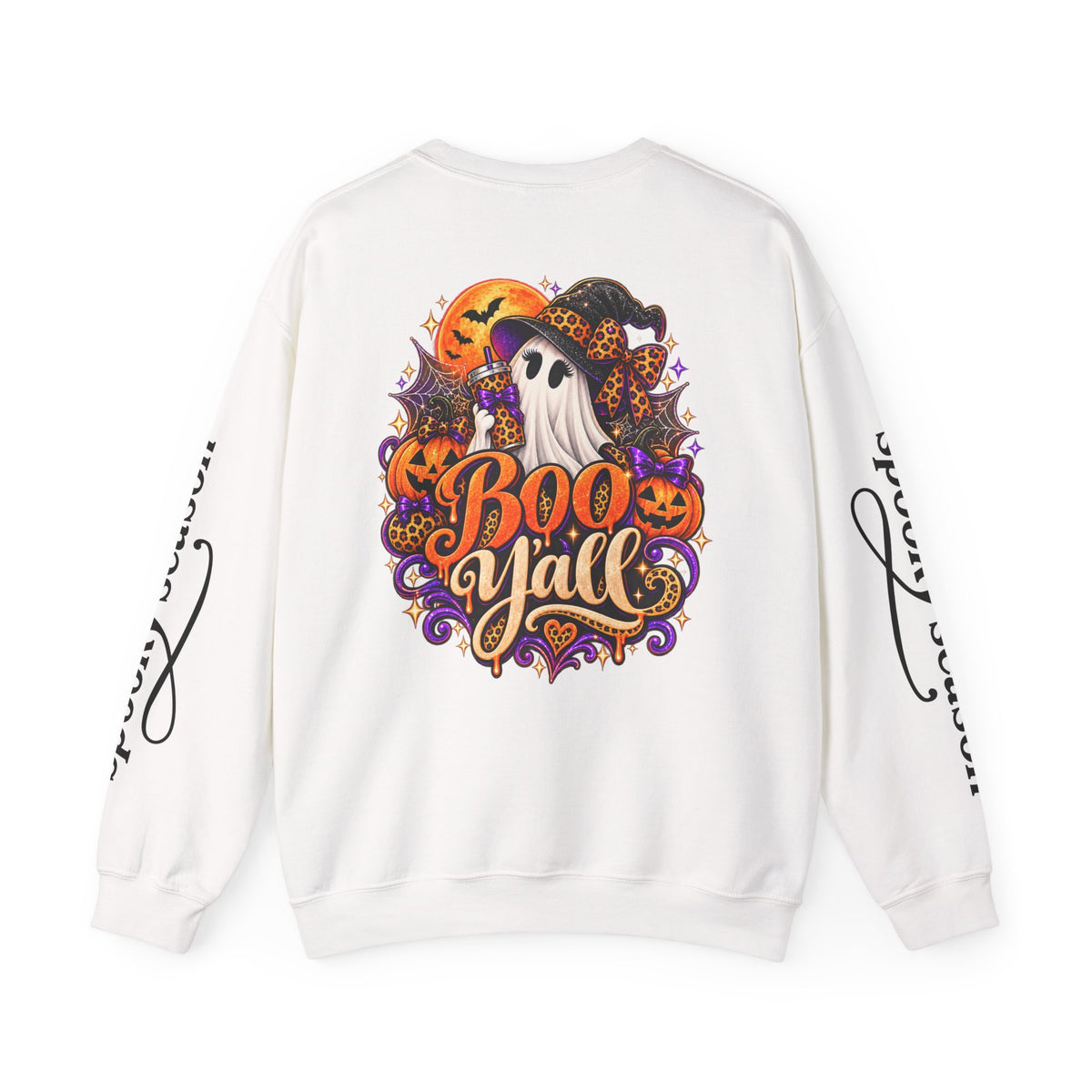 Boo Y’all Halloween Ghost Crewneck Sweatshirt