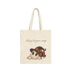 Personalized “Print It Your Way” Ghost Halloween Canvas Tote Bag