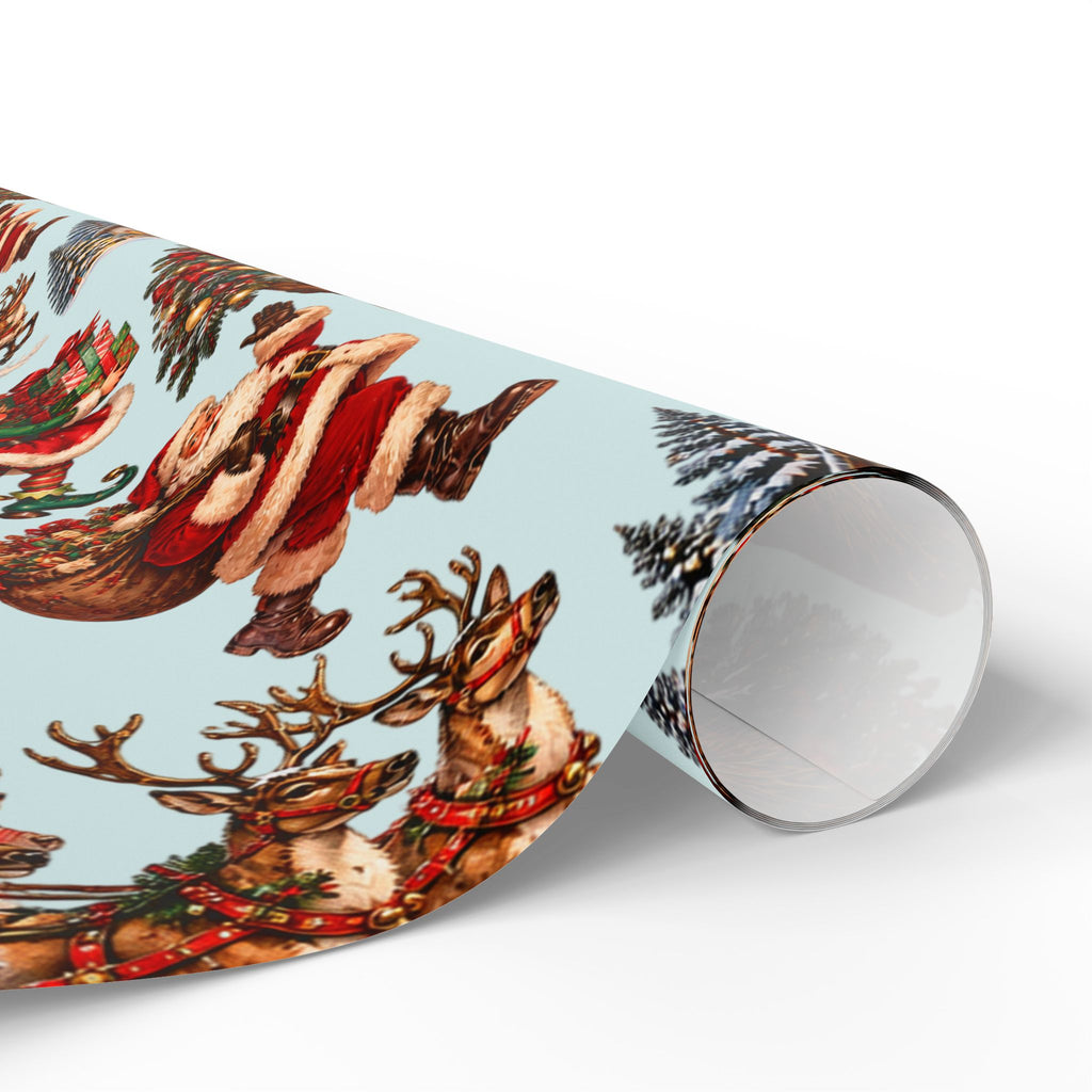Vintage Christmas Wrapping Paper – Santa & Woodland Holiday Gift Wrap