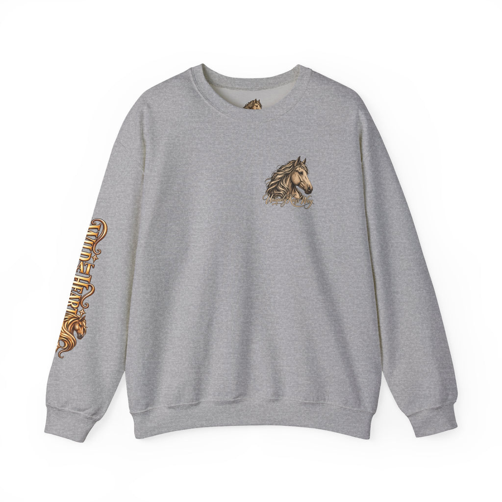 UKW Horse Collection - Palomino & Bay Sweatshirt - Equestrian Logo Crewneck