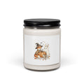 Spooky Animal Fox & Ghost Pumpkin Candle, Soy Candle | Halloween Woodland