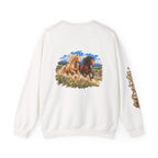 UKW Horse Collection - Palomino & Bay Sweatshirt - Equestrian Logo Crewneck