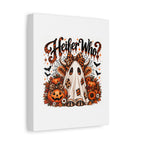 Halloween Highland Cow Ghost Matte Canvas