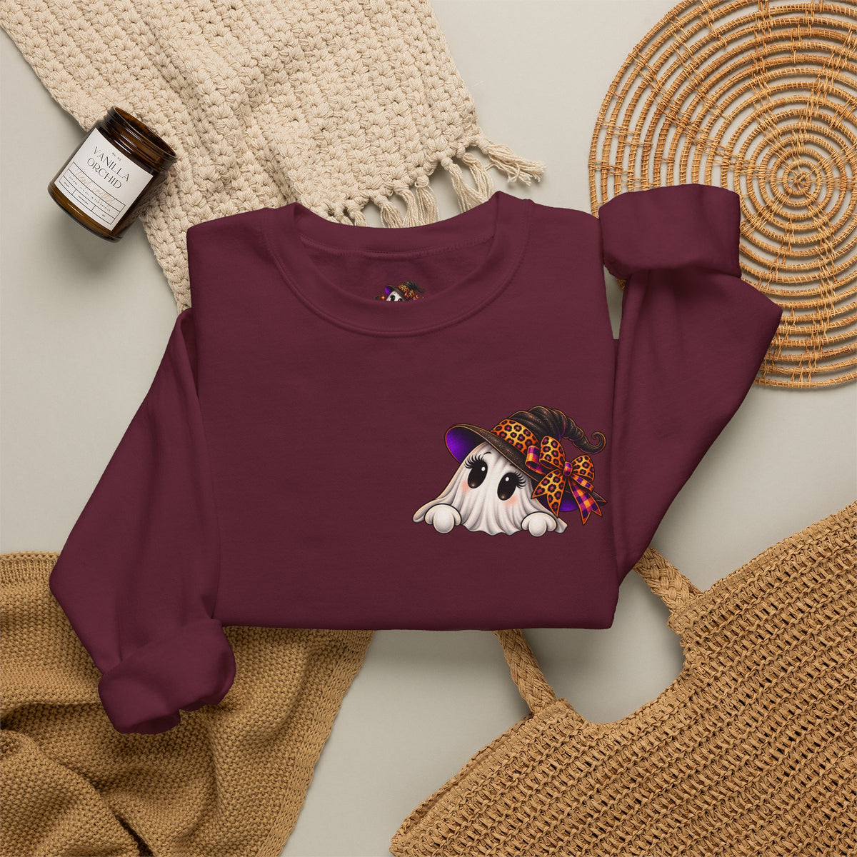 Boo Y’all Halloween Ghost Crewneck Sweatshirt