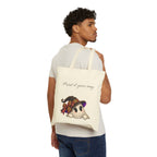 Personalized “Print It Your Way” Ghost Halloween Canvas Tote Bag