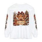 Christmas Highland Cow Long Sleeve Shirt — Personalized ‘Your Name’ Holiday Tee
