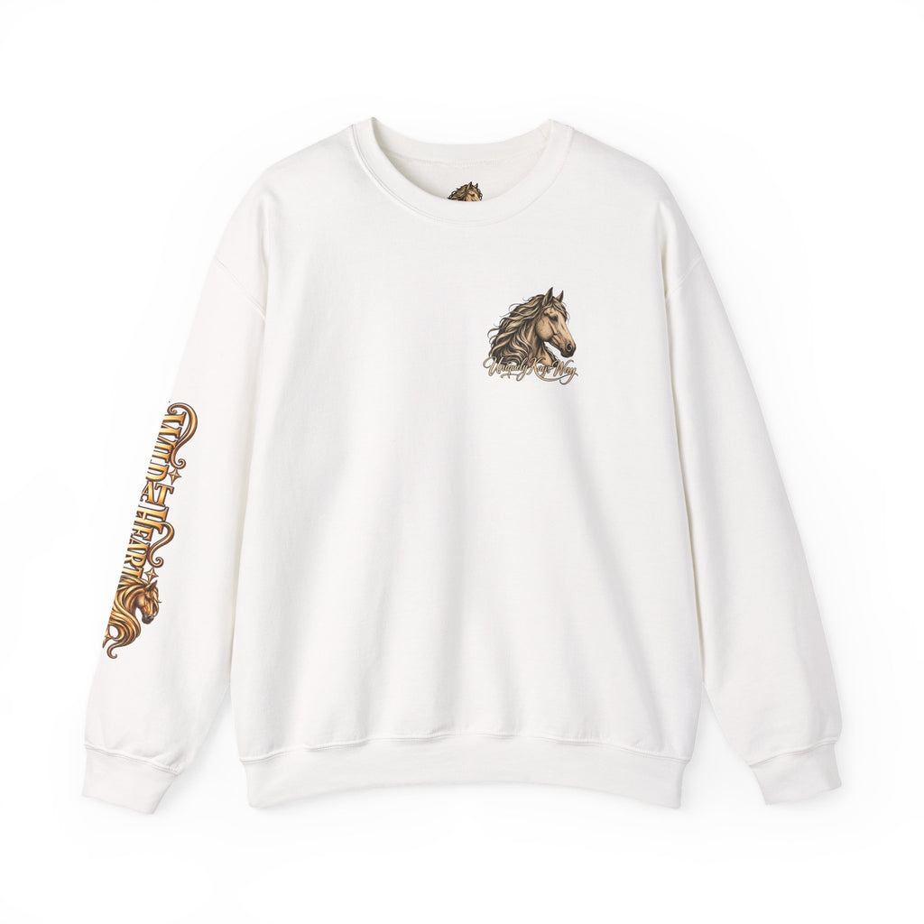 UKW Horse Collection - Palomino & Bay Sweatshirt - Equestrian Logo Crewneck