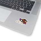 Cute Halloween Ghost Witch Kiss-Cut Sticker