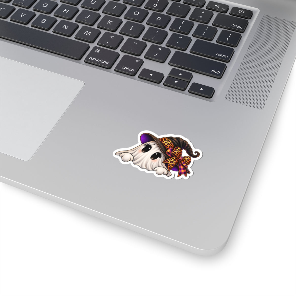 Cute Halloween Ghost Witch Kiss-Cut Sticker