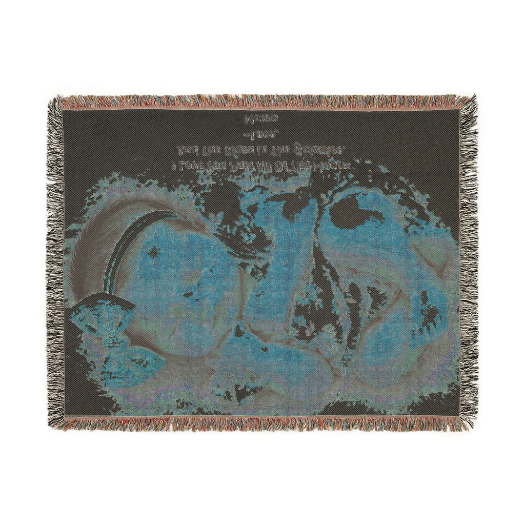 Personalized Photo & Message Woven Blanket – Custom Family, Baby, Pet & Keepsake Gift