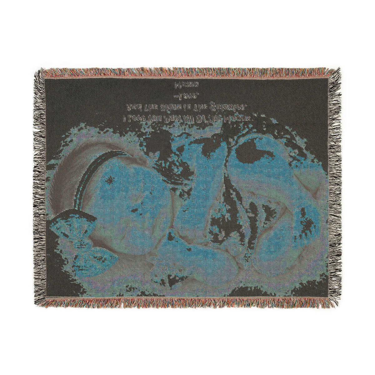 Personalized Photo & Message Woven Blanket – Custom Family, Baby, Pet & Keepsake Gift