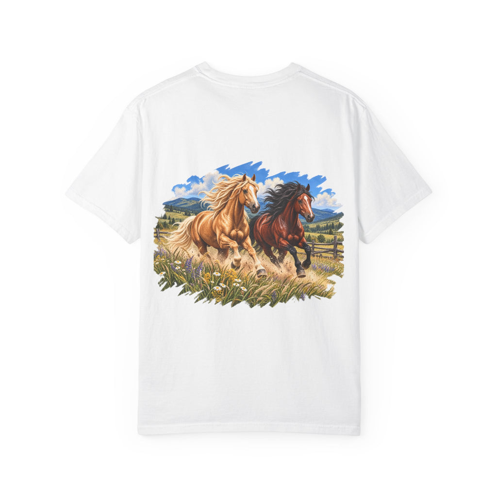 UKW Horse Collection - Running Horses T-Shirt — Majestic Wild Horse Graphic Tee
