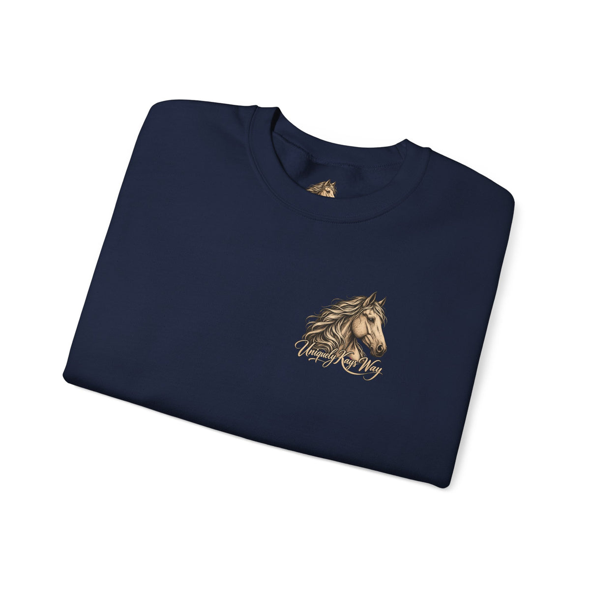 UKW Horse Collection - Palomino & Bay Sweatshirt - Equestrian Logo Crewneck