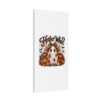Halloween Highland Cow Ghost Matte Canvas