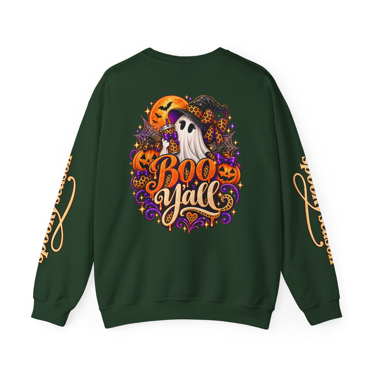 Boo Y’all Halloween Ghost Crewneck Sweatshirt