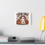 Halloween Highland Cow Ghost Matte Canvas