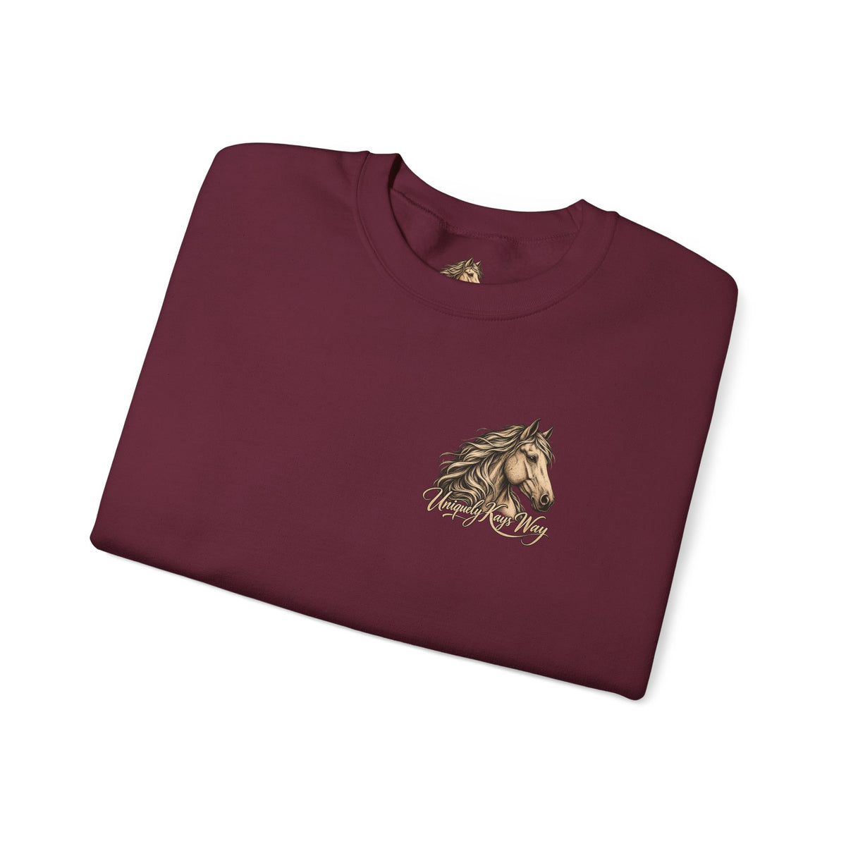 UKW Horse Collection - Palomino & Bay Sweatshirt - Equestrian Logo Crewneck