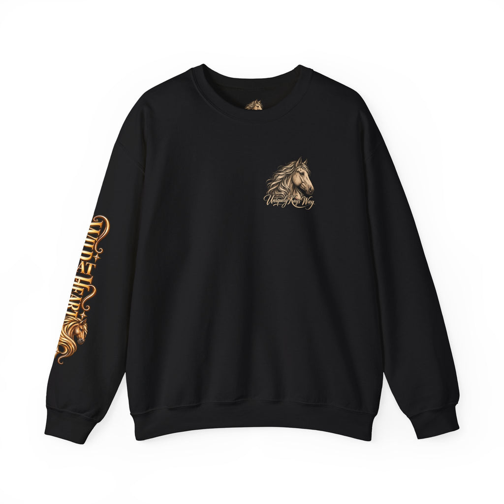 UKW Horse Collection - Palomino & Bay Sweatshirt - Equestrian Logo Crewneck