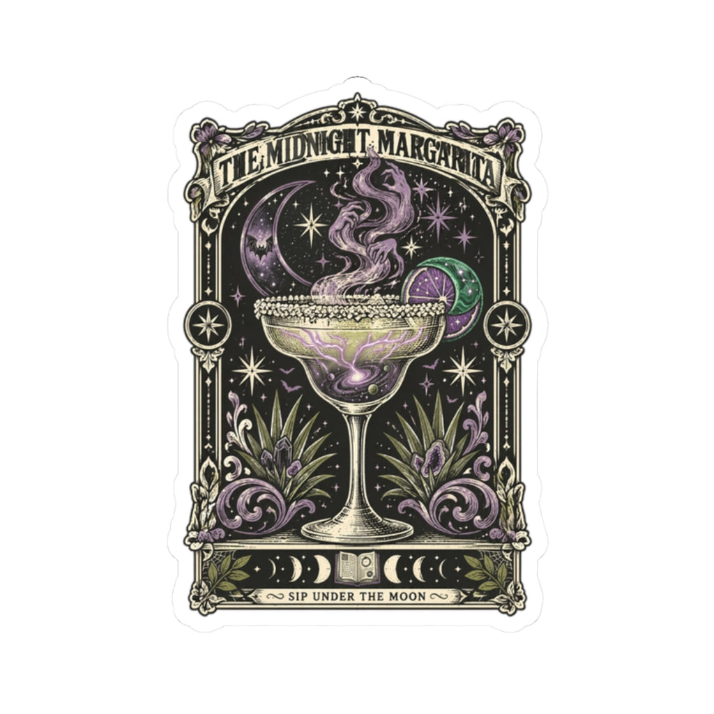 Midnight Margarita Sticker | Witchy Cocktail, Moonlit Aesthetic